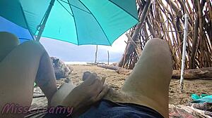Did you see that stormy beach handjob?