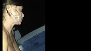 Candi Annie's POV hot tub fucking leads to cum swallow