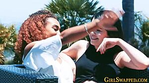 Stepdaughter rides that big black cock passionately 😍