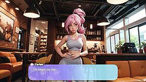 corlan acts as naughty girlfriend with shaved pussy and big tits 😏