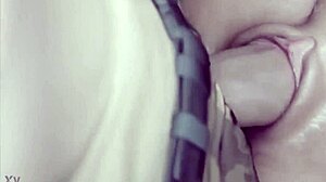 Big cock fills her belly with seed in creampie fun