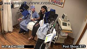 Doctor eliza shields gives hitachi orgasms