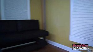 Mature Classy Brunette Reagan Strips and Deepthroats Hard Cock