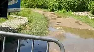 Three beauties enter the forest for naughty pussy play