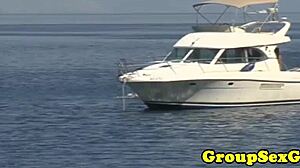 Facialized babes sucking dick on the beach