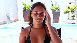 interview with hot teen maya pimentinha, riding big cock in pov