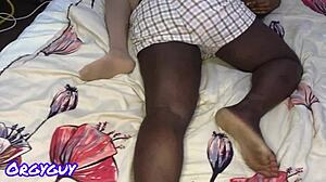 Watch My Lil Tiny 18+ Pussy Swallow His Giant Cock