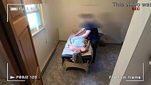 Home security camera catches wifes affair during at home massage