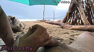 Did you see that stormy beach handjob?