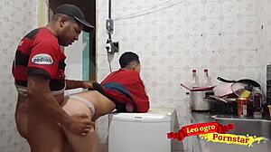 Trans Friend Takes Pussy Creampie