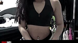 Young Beauty Shows Her Panties