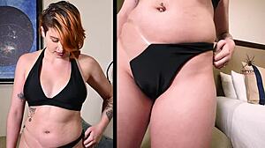 Ladies Trying on Bikinis