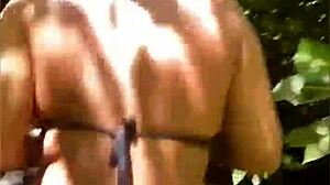 Three beauties enter the forest for naughty pussy play