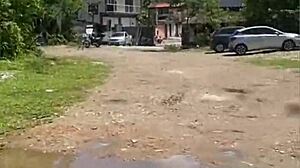 Three beauties enter the forest for naughty pussy play