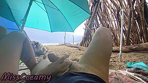 Did you see that stormy beach handjob?