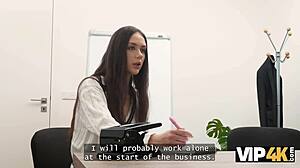 My first intriguing experience with an office glory hole setup in a professional environment