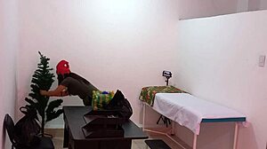 Nurse Caught Decorating Doctor's Office In Hospital Getting Sexy Hot