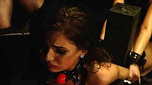 Teen experiences BDSM at the horror hostel.