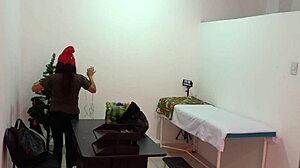 Nurse Caught Decorating Doctor's Office In Hospital Getting Sexy Hot