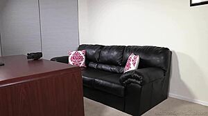 Curvy Brunette Debuts On Camera