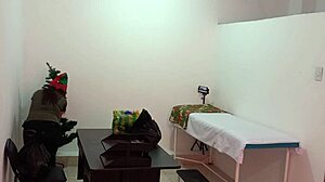 Nurse Caught Decorating Doctor's Office In Hospital Getting Sexy Hot