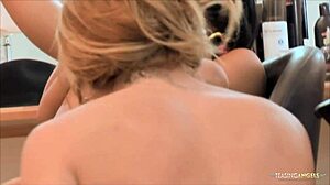 paige ashley and busty romana ryder get in a wild threesome to avoid getting robbed 😈