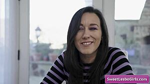 big tit horny lesbian slut seduced by her older friend and loves it - sinn sage little 18+ puck