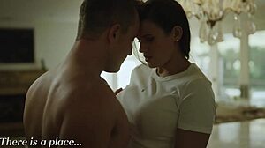 young step mom gets bent over for blowjob after massage