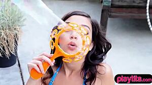 Beautiful Brunette Eden Arya Seduces With Striptease