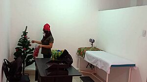 Nurse Caught Decorating Doctor's Office In Hospital Getting Sexy Hot