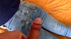 After fucking, I pull up my jeans. Then I receive big cumshots in my ass.