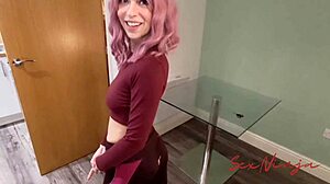 step mom lands on hard dick during yoga accident