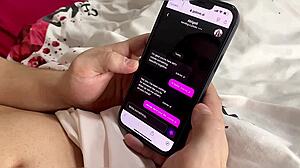 Girl burns guy for jerking off then rides his dick to facial