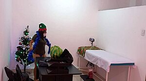 Nurse Caught Decorating Doctor's Office In Hospital Getting Sexy Hot