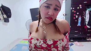 hot stepmom squirts on stepsons cock during christmas?