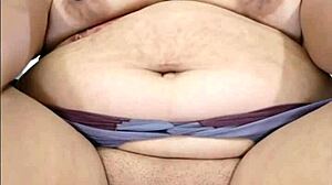 Big bbw pussy stretches around huge toy in homemade play