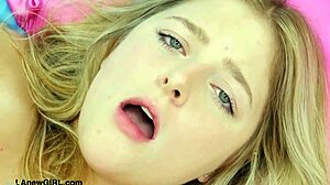 Young Radiant Blonde Displays Her Sexy Body