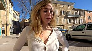 Elisa belle blonde with huge breasts