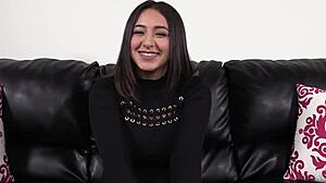 Curvy Brunette Debuts On Camera