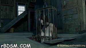 Gagged And Tied Up Bondman Feels Vibrator Gratification Under Femdom Domination