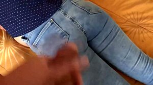 After fucking, I pull up my jeans. Then I receive big cumshots in my ass.