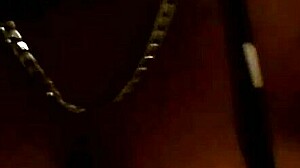 Is my ebony girl giving a titfuck to that black guy?