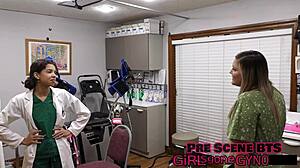 Ayla Aysel dominates with footjob backstage