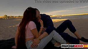what if someone catches us spanish chick fucked on a public beach at muchasexo