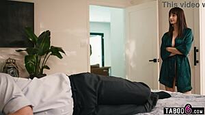 Huge tits milf stepmom lexi luna fucks stepson in the same room as husband