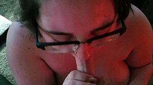 Amateur BBW with Big Tits Sucks TheStonedFox's Delicious Treat