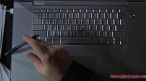 Filthy Girl Masturbating After Dinner Bondage