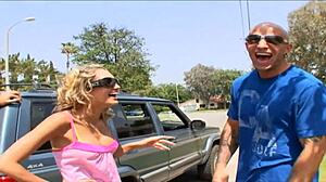 Fake tits teen Halia Hill gets casting fuck by Barry Scott. He delivers intense action.