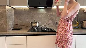 Stepmom Gets Horny From Stepson With His Girlfriend And Brazenly Climbs On His Cock - Russian Amateur With Conversations And English Subtitles