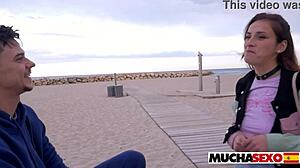 what if someone catches us spanish chick fucked on a public beach at muchasexo
